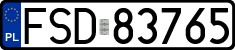 License plates of Poland, Regular car plates