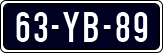 License plate of the Netherlands, Imported oldtimers (cars)