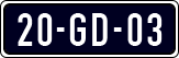 License plate of the Netherlands, Cars