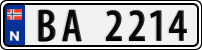 License plate of Norway, Trailers, motorcycles, special vehicles