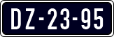 License plate of the Netherlands, Imported oldtimers (cars)