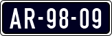 License plate of the Netherlands, Imported oldtimers (cars)