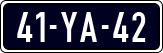 License plate of the Netherlands, Imported oldtimers (cars)