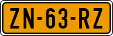License plate of the Netherlands, Cars