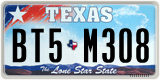 Texas, Regular plates (2009) (АB1-C234)