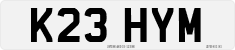 License plate of the United Kingdom, 1983 year system
