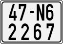 License plate of Vietnam, Motorcycles