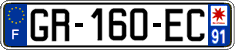 French license plate, SIV (ordinary)