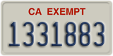 California, Exempt (1234567)