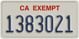 California, Exempt (1234567)
