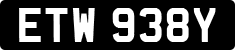 License plate of the United Kingdom, 1963 year system