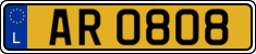 License plate of Luxembourg, 2003 year system