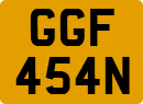License plate of the United Kingdom, 1963 year system