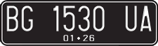License plate of Indonesia, Regular plates