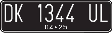 License plate of Indonesia, Regular plates