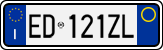 License plate of Italy, Cars (1994 year series)