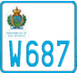 License plate of San Marino, Motorcycles