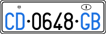 License plate of Italy, Diplomatic