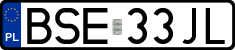 License plates of Poland, Regular car plates