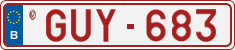 License plate of Belgium, Vanity Plates (2014)