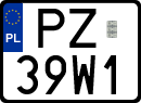 License plates of Poland, Special vehicles and motorcycles