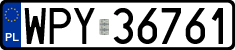 License plates of Poland, Regular car plates
