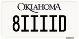 Oklahoma, Vanity Plates