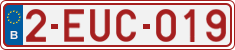 License plate of Belgium, Regular plates (2010)
