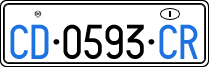 License plate of Italy, Diplomatic