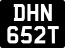License plate of the United Kingdom, 1963 year system