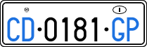 License plate of Italy, Diplomatic