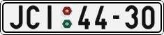 License plate of the Czech Republic, Cars (1960)