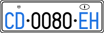 License plate of Italy, Diplomatic