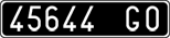 License plate of Italy, Cars (1927 year series)
