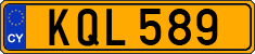 License plate of Cyprus, Regular plates