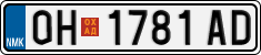 License plate of North Macedonia, Regular plates (2012)