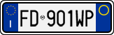 License plate of Italy, Cars (1994 year series)