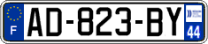 French license plate, SIV (ordinary)