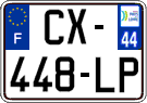 French license plate, SIV (ordinary)