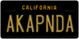 California, Vanity Plates