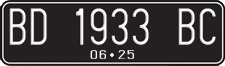 License plate of Indonesia, Regular plates