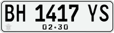 License plate of Indonesia, Regular plates