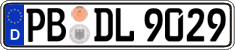 German license plate, Regular plates