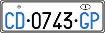 License plate of Italy, Diplomatic