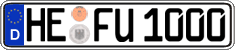 German license plate, Regular plates