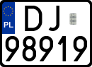 License plates of Poland, Regular car plates
