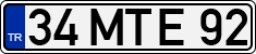 License plate of Turkey, Regular plates