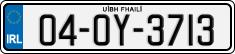 License plate of Ireland, Regular plates