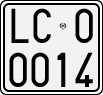 License plate of Italy, Motorcycles (1927 year series)