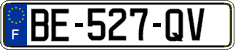 French license plate, SIV (ordinary)